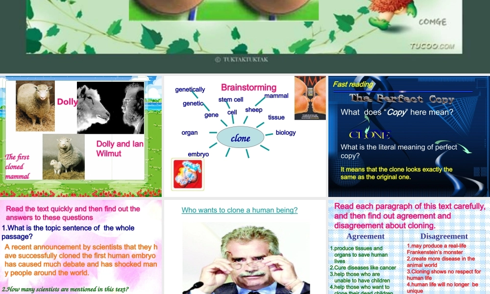 高中英语必修5Unit 3 Science versus nature--Readingppt 课件