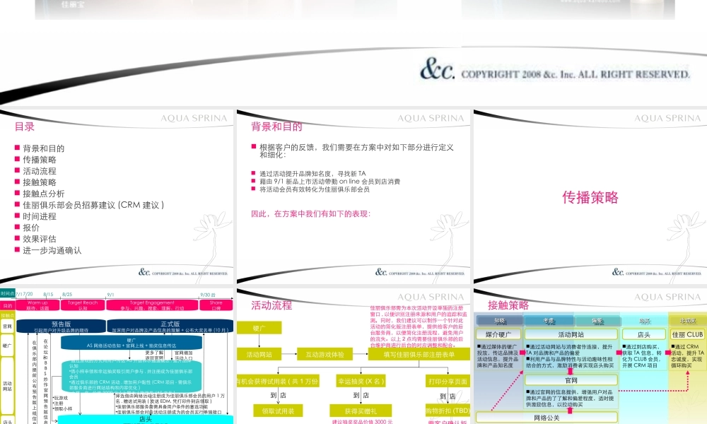 化妆品网络推广活动执行方案