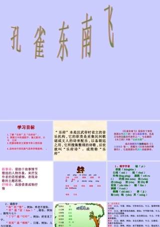 高中语文(孔雀东南飞)教学课件新人教版必修2 课件