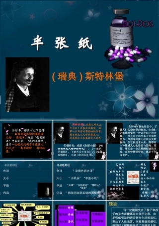 高中语文(半张纸)课件2 新人教版选修 课件
