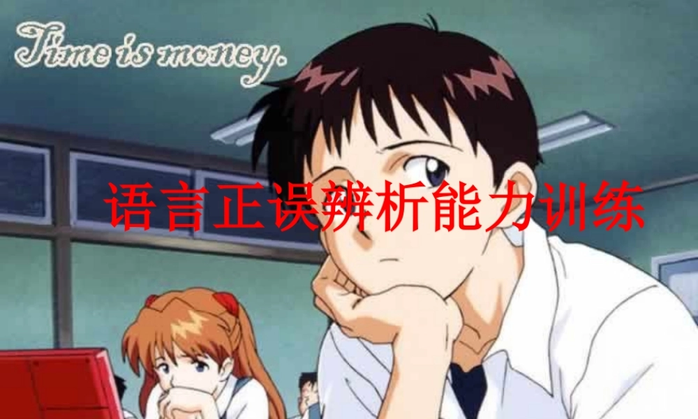 语言正误辨析能力训练 课件