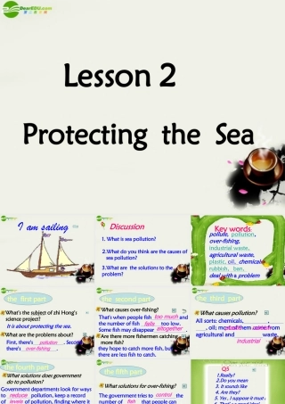 高中英语 Unit7 lesson2(The Sea)Protecting the Sea课件3 北师大版必修3 课件