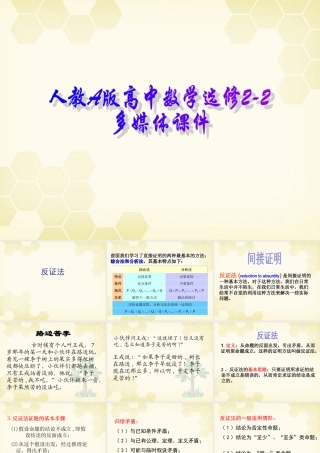 高中数学(直接证明与间接证明)课件1 新人教A版选修2-2 课件