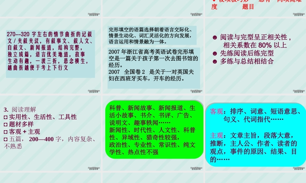 高考英语高考分析及备考计划课件