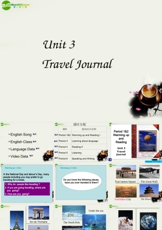 高中英语 Unit 3(Travel Journal)课件28 新人教版必修1 课件