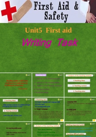 高中英语 Unit5 First aid Writing Task课件
