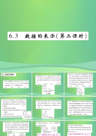 秋七年级数学上册 第六章 数据的收集与整理 6.3 数据的表示(第2课时)练习课件 (新版)北师大版 课件