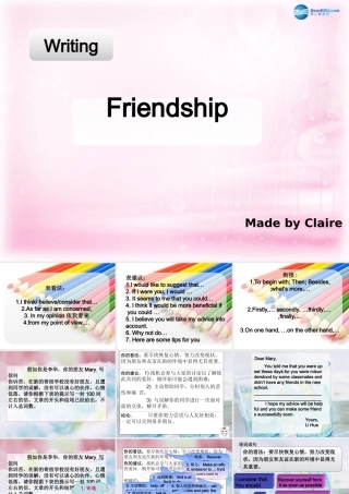 高中英语 unit1 writing 课件 新人教版必修1 课件