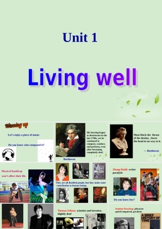 高中英语(unit1 Warming up and Pre-reading)教学课件 新人教版选修7 课件