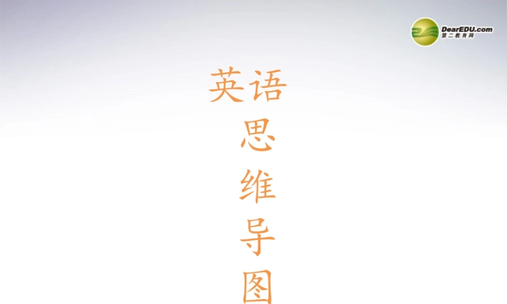 高中英语 思维导图课件