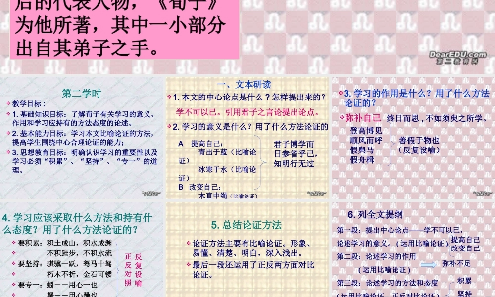 高一语文劝学 人教版 必修4 课件