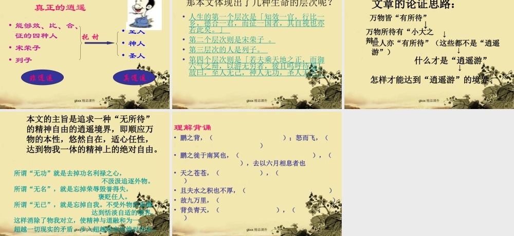 高中语文(逍遥游)课件1 北京版必修4 课件