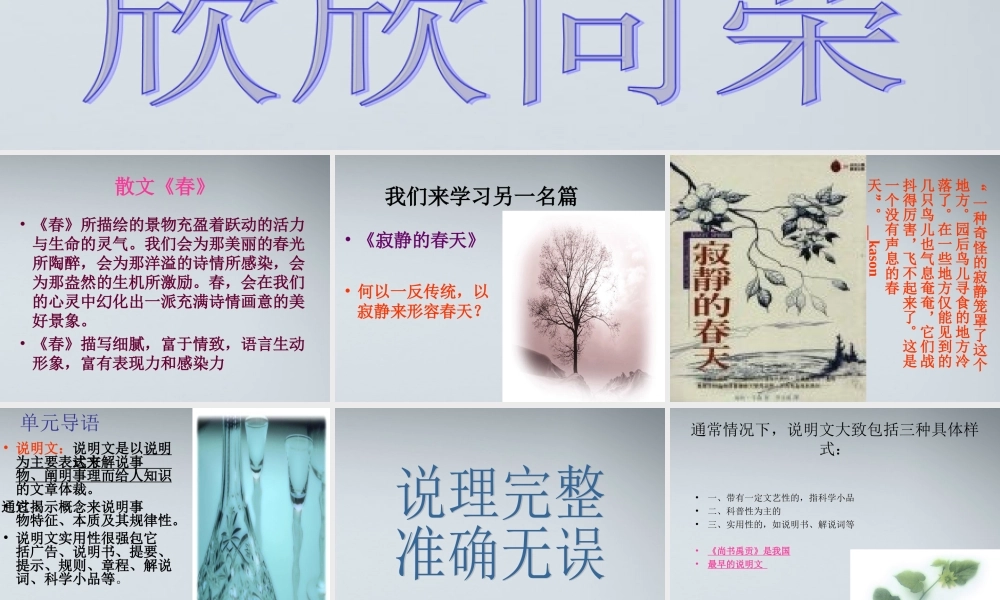 高中语文 26(寂静的春天)课件 粤教版必修3 课件