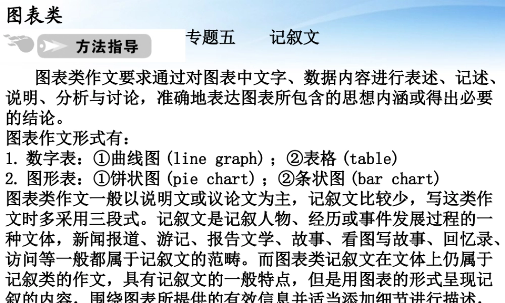 高考英语一轮复习 图表类记叙文课件 人教版 课件