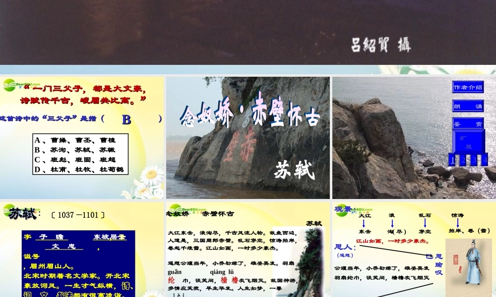 高中语文(赤壁怀古)课件 苏教版必修2(高一) 课件