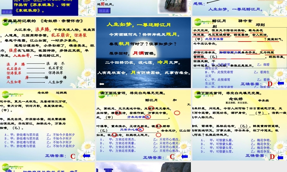 高中语文(赤壁怀古)课件 苏教版必修2(高一) 课件