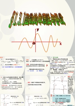 高中数学 单调函数与导数上课1课件 新人教A版选修1 课件