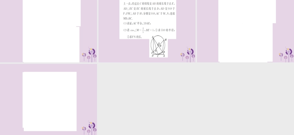 湖北省中考数学一轮复习 第六章 圆 第一节 与圆有关的性质(习题提升)课件