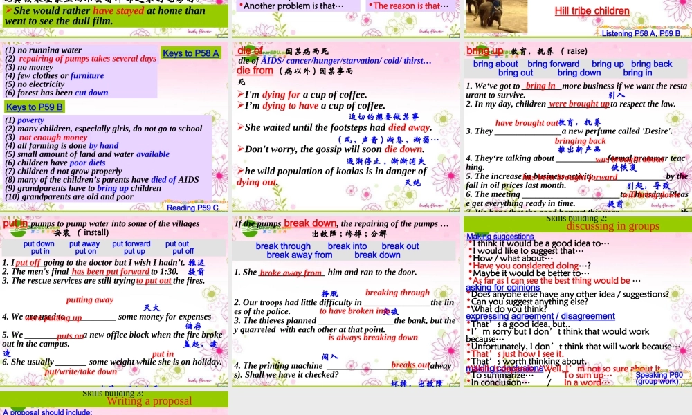 高中英语 Unit 4(Task1)课件 牛津版模块选修6 课件