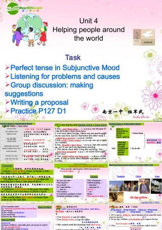 高中英语 Unit 4(Task1)课件 牛津版模块选修6 课件