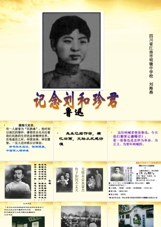 语文 3.2.1(记念刘和珍君)同步备课课件 苏教版必修5 课件