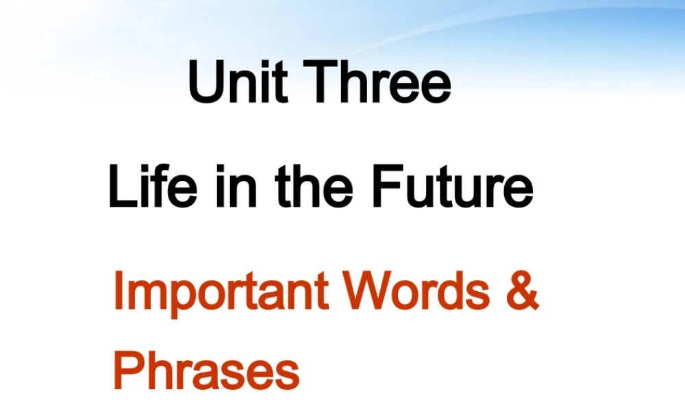高中英语 words unit3 book5课件 新人教版必修5 课件