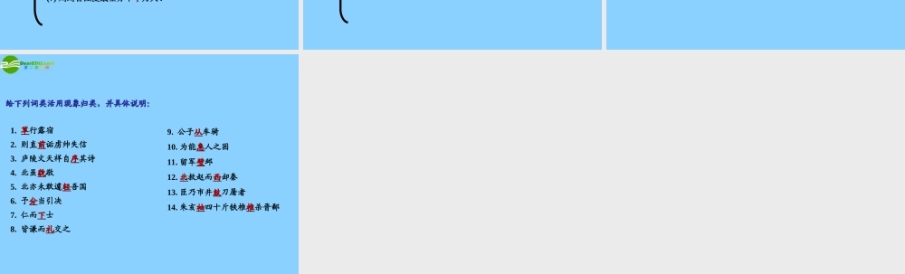 高中语文(信陵君窃符救赵)课件2 北京版选修1 课件