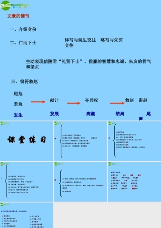 高中语文(信陵君窃符救赵)课件2 北京版选修1 课件