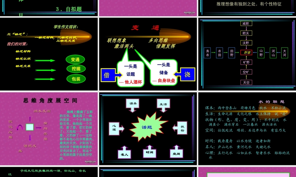 福建地区高三语文变通作文课件 新课标 人教版 课件