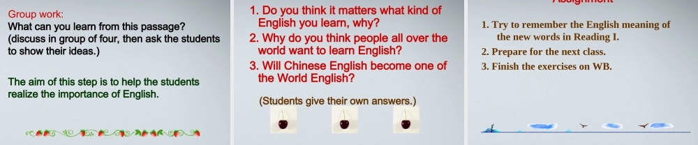 高中英语 Unit2 Warming up and Reading I课件 新人教版必修1 课件