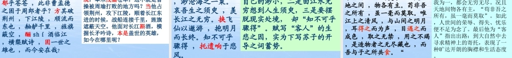 高中语文 413(赤壁赋)课件 语文版必修1 课件