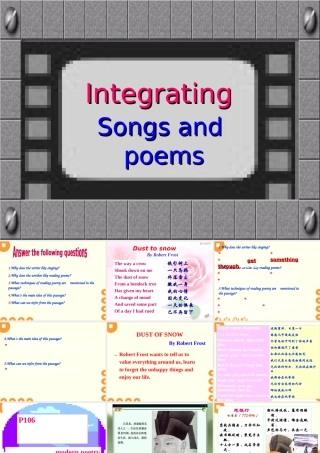 高二英语Unit4 Integrating skills课件