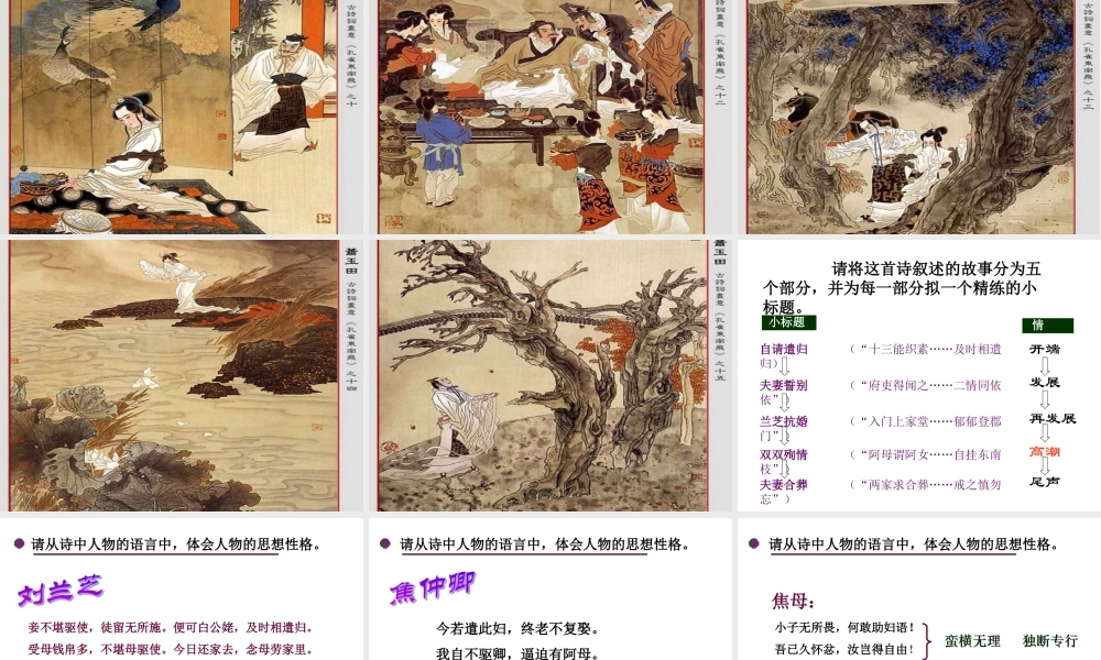 孔雀东南飞课件