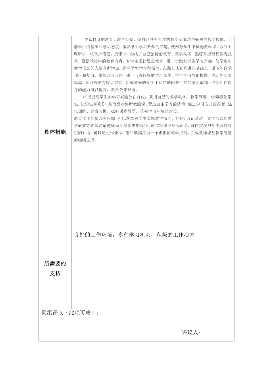 黄吉祥——第二阶段【作业表单】教师个人本项目研修计划参考表单_第2页