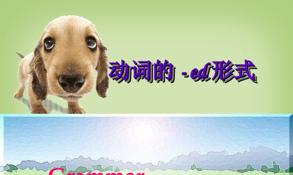高二英语第二单元语法 新课标 人教版 课件