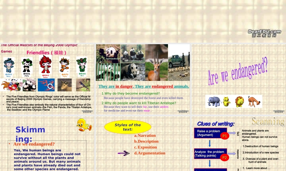 黑龙江地区高一英语The world around us阅读课课件 新课标 人教版 课件