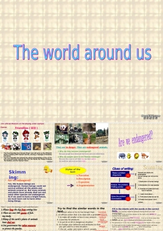 黑龙江地区高一英语The world around us阅读课课件 新课标 人教版 课件