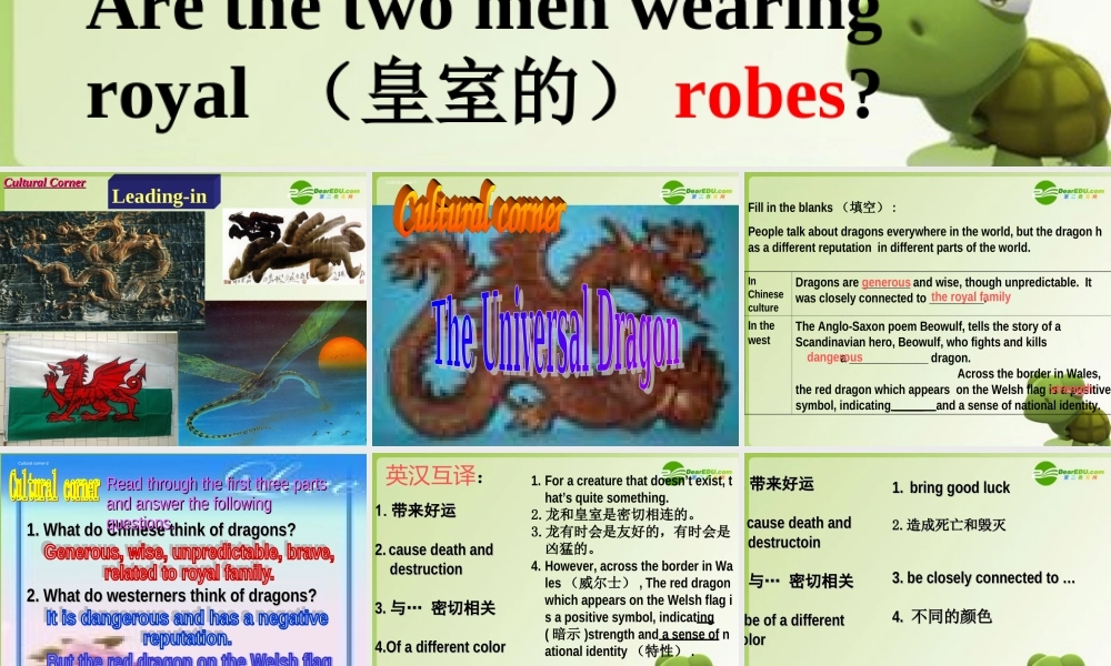 高中英语 Module6 Book4 课件 外研版必修4 课件
