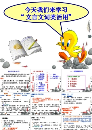 高考语文 词类活用复习课件