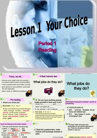 高二英语 模块5 Unit14 Lesson1 Your Chioice课件1 北师大版选修5 课件