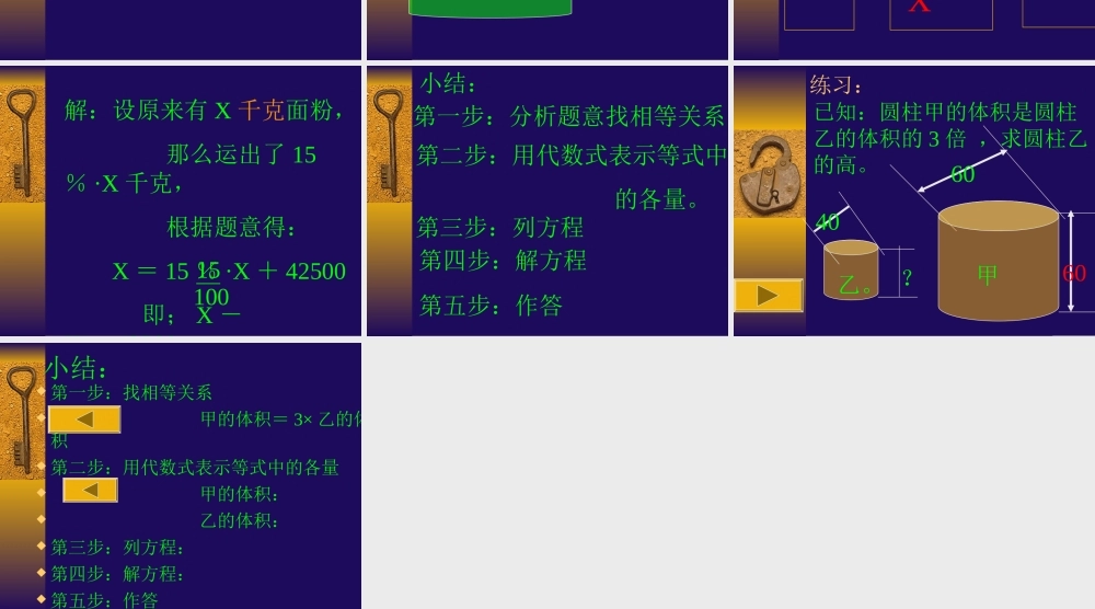 苏教版七年级数学上册用方程解决问题ppt(1) 课件