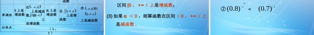 高中数学 幂函数课件 新人教版必修1 课件
