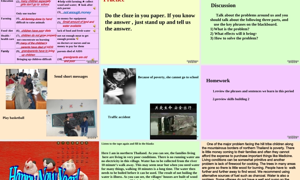 高二英语Unit4 Task Period1 Helping poor children课件 牛津英语 课件