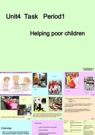 高二英语Unit4 Task Period1 Helping poor children课件 牛津英语 课件