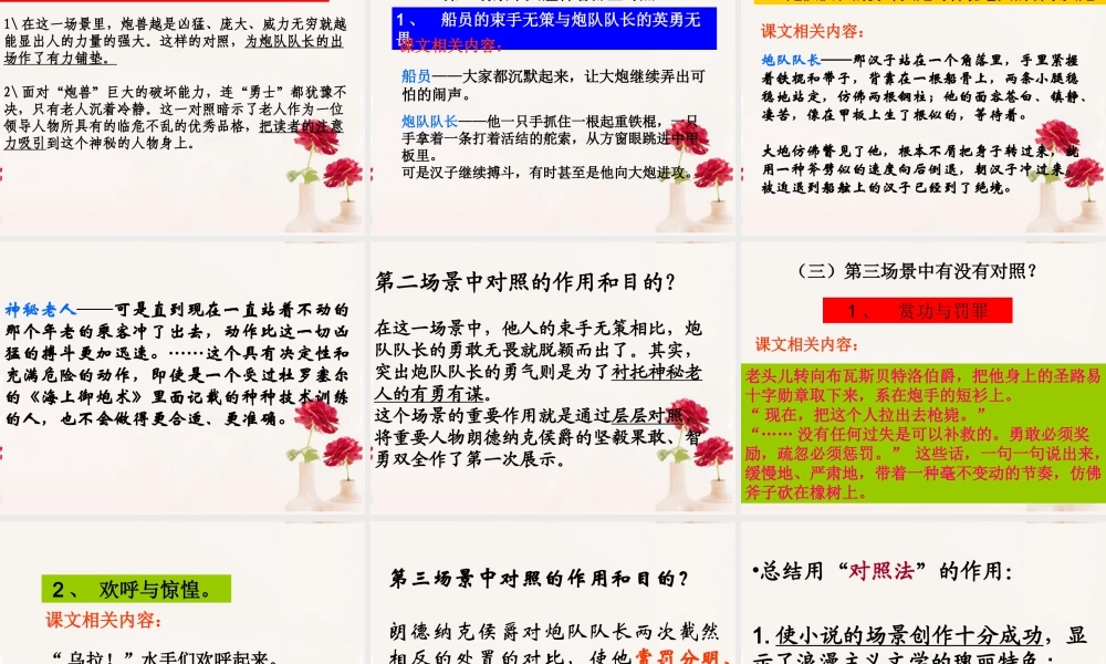 高中语文(炮兽)课件3 新人教版选修 课件