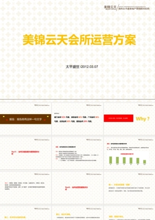 美锦云天会所运营方案