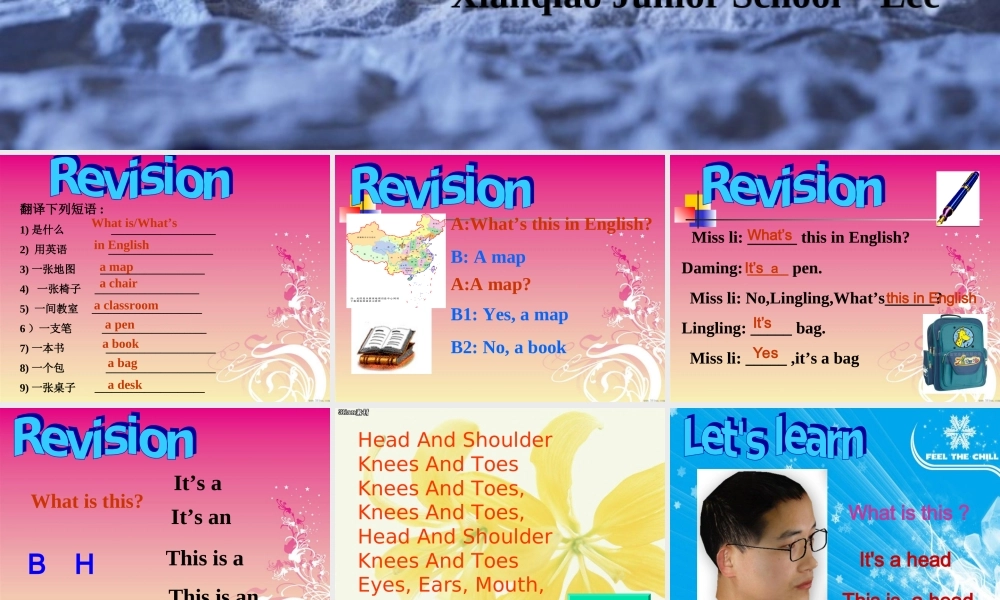 英语：Starter Module 2 Unit 2 Please touch your head课件(外研版七年级上) 课件