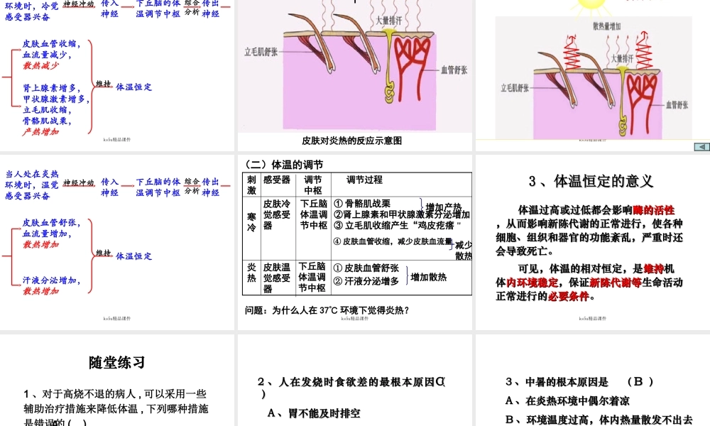 生物课件中图体温调节课件