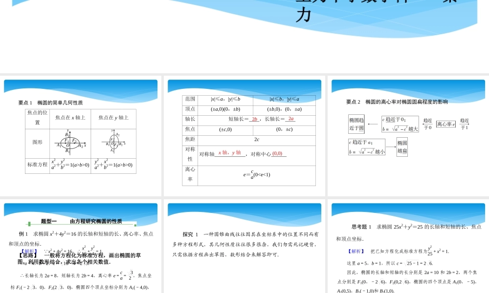 2.1.2椭圆的简单几何性质