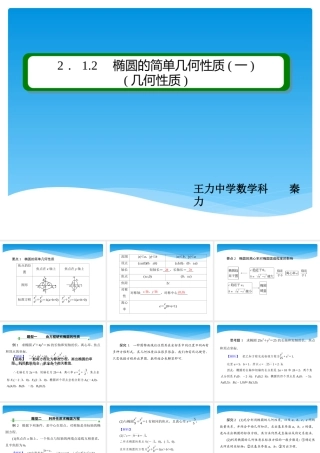 2.1.2椭圆的简单几何性质